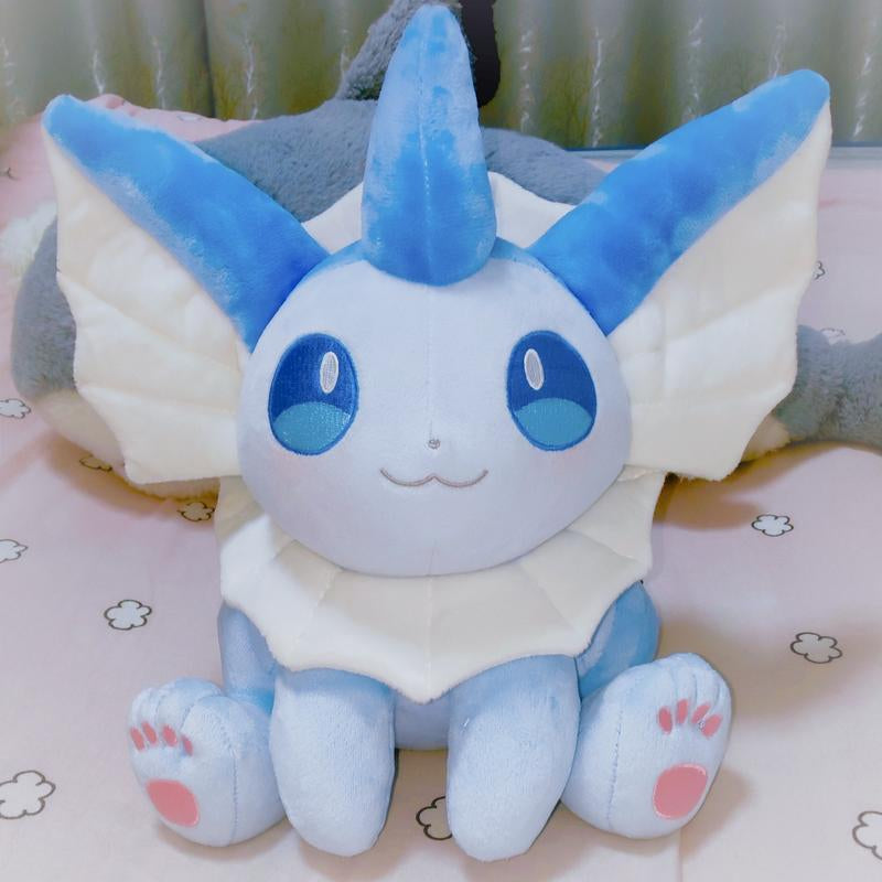 Vaporeon Eeveeluiton Plush Doll Toy Christmas Gift, Soft and Cuddly Stuffed Animal, Perfect Holiday Present for Kids, Collectible Soft Animal