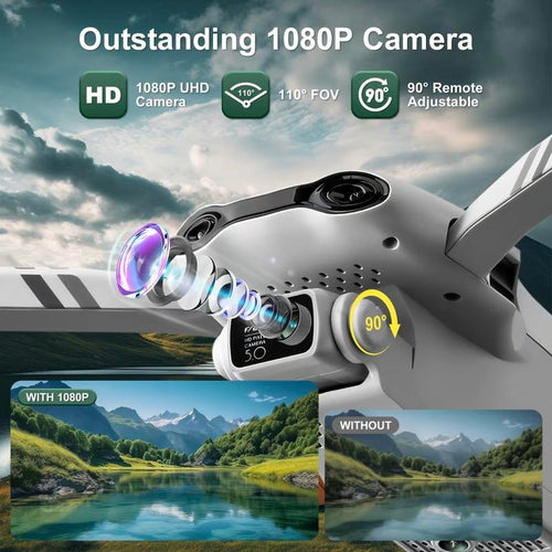 Aerial Drone F10 Pro 2025 – GPS Positioning, 4K UHD EIS Camera, 5G Wifi FPV, Brushless Motors, Optical Flow Hover, Intelligent Obstacle Avoidance, Auto Return, 360° Stunt Roll, Two Batteries